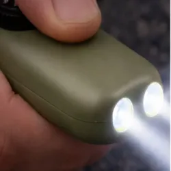 Gwizdek ratunkowy zielony survival turystyczny kompas latarka lupa-5907451387191