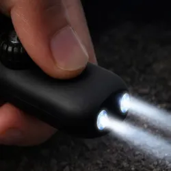 Gwizdek ratunkowy czarny survival turystyczny kompas latarka lupa-5907451387184