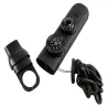 Gwizdek ratunkowy czarny survival turystyczny kompas latarka lupa-5907451387184