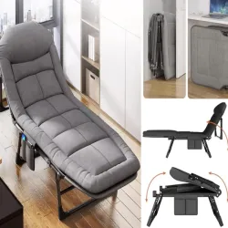 Polówka łóżko turystyczne składane leżanka materac lekkie przenośne-5907451359433