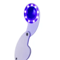 Lupa 60x powiększająca jubilerska led uv składana ładowana usb-5907451387092