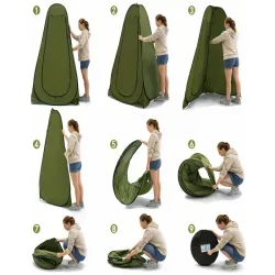 Namiot turystyczny prysznicowy przebieralnia wc pop up kemping plaża-5907451384169