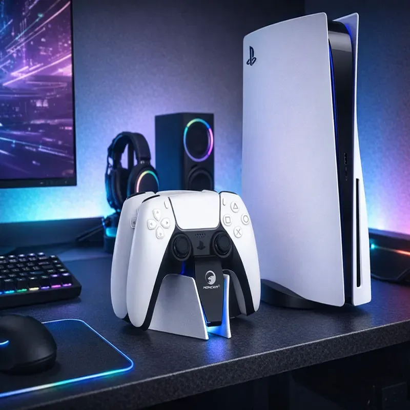 Stacja ładująca ładowarka do padów kontrolerów ps5 podwójna na dwa pady-5907451387658