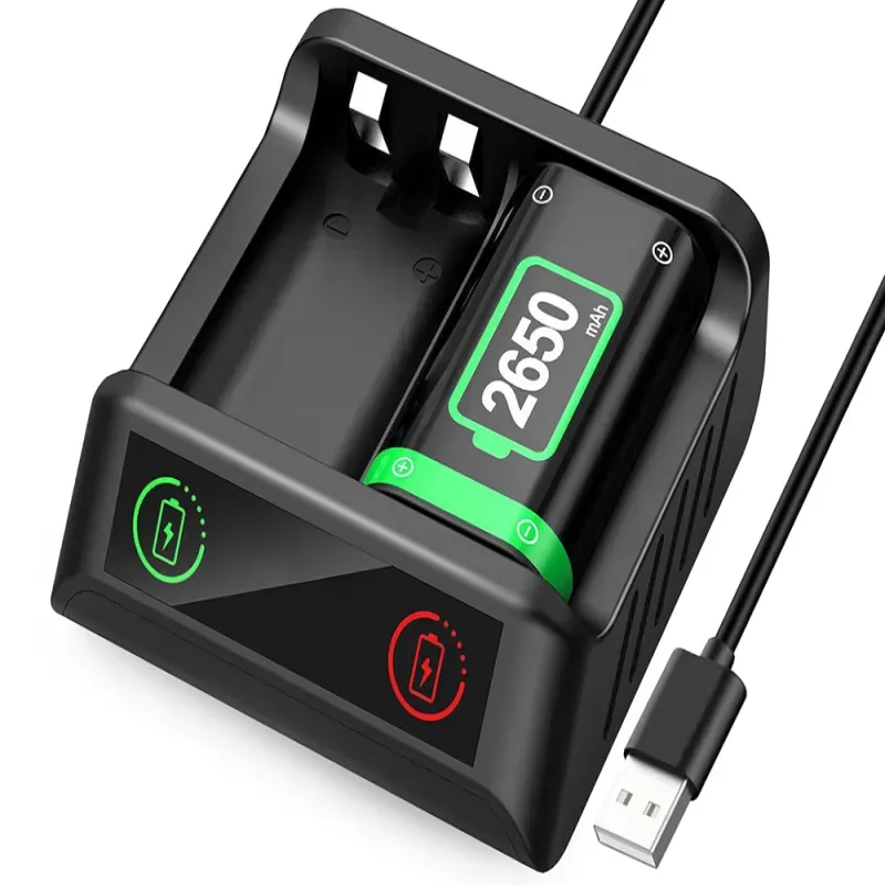 Akumulator 2x 2650mah do padów kontrolerów xbox series x s ładowarka-5907451387627