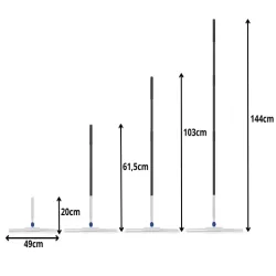 Ściągaczka do wody podłogi okien szyb prysznica regulowana 180°-5907451384732
