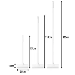 Ściągaczka do wody ze szczotką 2w1 regulowany kij do podłogi okien-5907451384725