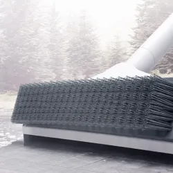 Ściągaczka do wody ze szczotką 2w1 regulowany kij do podłogi okien-5907451384725