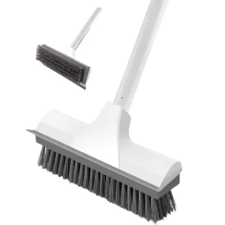 Ściągaczka do wody ze szczotką 2w1 regulowany kij do podłogi okien-5907451384725