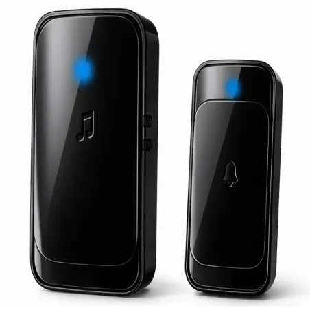 Dzwonek bezprzewodowy do drzwi furtki zasięg 300m led na baterie-5907451385890