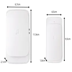 Dzwonek bezprzewodowy do drzwi furtki zasięg 300m led na baterie-5907451385906