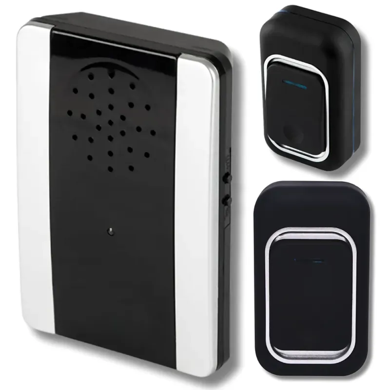 Dzwonek bezprzewodowy zasięg 300m baterie 2 wodoodporne przyciski-5907451385876