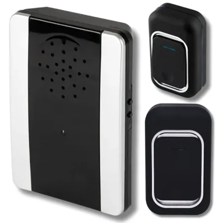 Dzwonek bezprzewodowy zasięg 300m baterie 2 wodoodporne przyciski-5907451385876