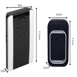 Dzwonek bezprzewodowy zasięg 300m baterie 2 wodoodporne przyciski-5907451385876