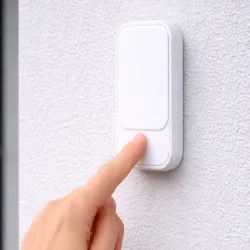 Dzwonek bezprzewodowy kinetyczny do drzwi do furtki 130m wodoodporny-5907451385845