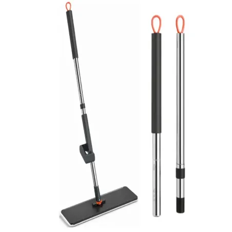 Mop płaski z mikrofibrą wyciskaczem teleskopowy obrotowy chłonny-5907451384794