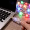 Lampki led 50 gwiazdek usb rgb aplikacja pilot kolorowe dekoracyjne-5907451386347