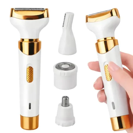 Depilator 4w1 do ciała nóg twarzy trymer do bikini brwi nosa golarka usb-5907451381175