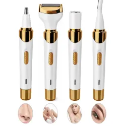 Depilator 4w1 do ciała nóg twarzy trymer do bikini brwi nosa golarka usb-5907451381175