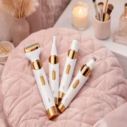 Depilator 4w1 do ciała nóg twarzy trymer do bikini brwi nosa golarka usb-5907451381175