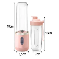 Blender kielichowy przenośny kubek mikser smoothie usb 6 ostrzy-5907451384701