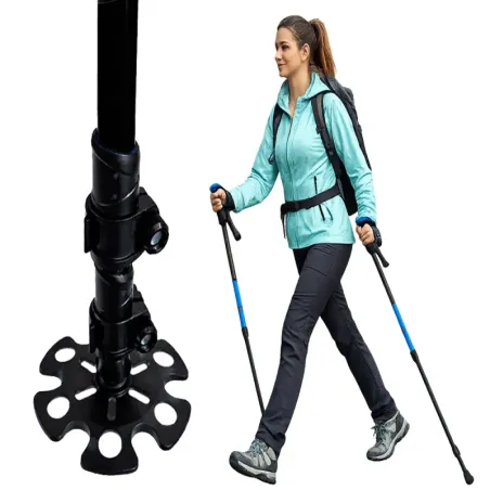 Kijki do chodzenia nordic walking trekkingowe 3 końcówki i pokrowiec-5907451386828