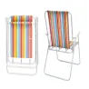 Krzesło plażowe ogrodowe składane z oparciem turystyczne kempingowe-5907451383940