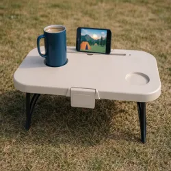 Kosz piknikowy składany silikonowy turystyczny stolik pojemnik-5907451382769