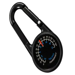 Kompas karabińczyk fluorescencyjny termometr breloczek busola survival-5907451387269