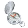 Kompas kieszonkowy turystyczny klasyczna busola metalowy srebrny-5907451387221