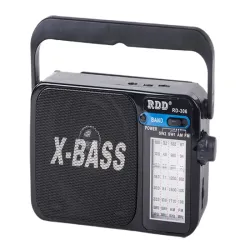 Radio kuchenne przenośne AM FM budowlane na baterie akumulator antena-5907451380512