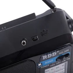 Radio kuchenne przenośne AM FM budowlane na baterie akumulator antena-5907451380512