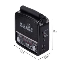 Radio kuchenne przenośne sieciowe na baterie fm/am/sw usb aux tf mp3-5907451380475