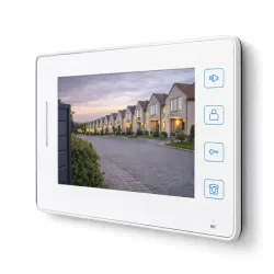 Wideodomofon video wideo do furtki bramy domofon lcd furtka przewodowy-5907451385951