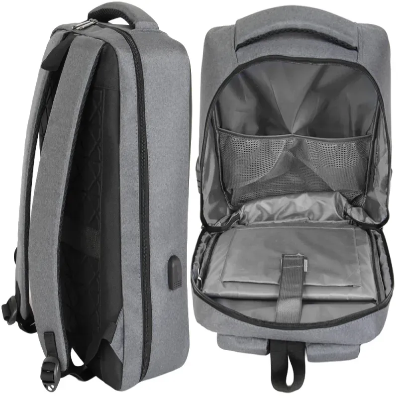 Plecak biznesowy antykradzieżowy usztywniany na laptop zamek szyfrowy-5907451386187