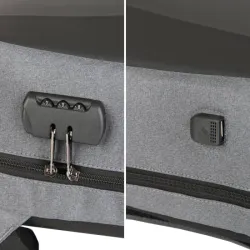 Plecak biznesowy antykradzieżowy usztywniany na laptop zamek szyfrowy-5907451386187