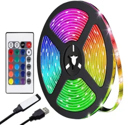 Taśma led rgb wodoodporna 3m bluetooth pasek sterowanie aplikacją-5907451386262