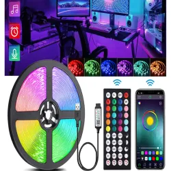 Taśma led rgb wodoodporna 3m bluetooth pasek sterowanie aplikacją-5907451386262