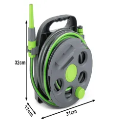 Wąż ogrodowy z bębnem na ścianę gumowy 1/2" 15 metrów 3 warstwowy divo-5907451388853