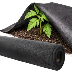 Gruba agrowłóknina czarna 50g 1x30m otulina antychwastowa mata-5907451389171