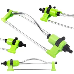 Zraszacz ogrodowy wahadłowy regulowany do trawnika duży zasięg 15 dysz-5907451389416