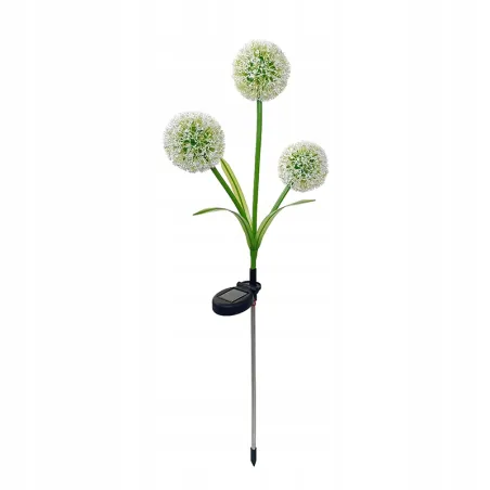 2x Czosnek solarny bukiet 3 kwiatów kolorowy RGB wbijany w trawnik-5904422788810