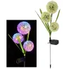 2x Czosnek solarny bukiet 3 kwiatów kolorowy RGB wbijany w trawnik-5904422788810