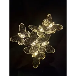 2x Motylki solarne LED lampki ogrodowe wbijane ozdobne do ogrodu-5902918218445