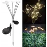 2x Motylki solarne LED lampki ogrodowe wbijane ozdobne do ogrodu-5902918218445