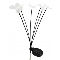 2x Motylki solarne LED lampki ogrodowe wbijane ozdobne do ogrodu-5902918218445