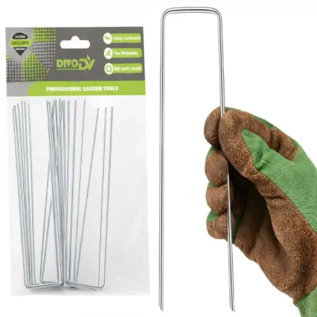 Szpilki do mocowania 10szt 15cm agrowłówkniny agrotkaniny kołki-5907451389386