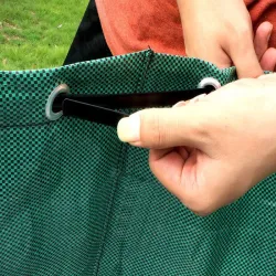 Kosz 120L ogrodowy worek na liście trawę odpady zielone z uchwytami-5907451389355