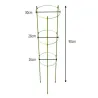 Podpora pierścieniowa do roślin 90 cm obręcz do kwiatów 3 pierścienie-5907451389195