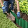 Obrzeże trawnikowe 9m x 20cm do ogrodu faliste palisada zielony płotek-5907451389140