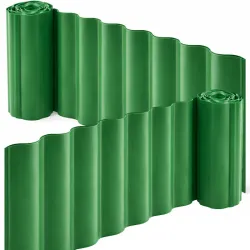 Obrzeże trawnikowe 9m x 20cm do ogrodu faliste palisada zielony płotek-5907451389140